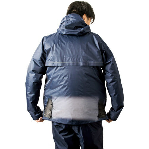 Ｍａｋｋｕ　ベーシックエアレインスーツ　プロテクターセット　ネイビー　Ｌ AS941S23