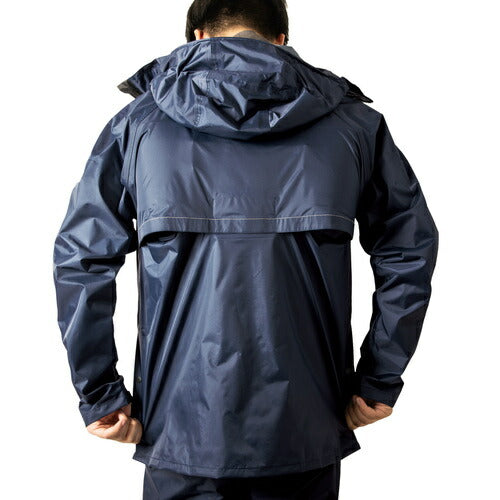 Ｍａｋｋｕ　ベーシックエアレインスーツ　プロテクターセット　ネイビー　Ｌ AS941S23
