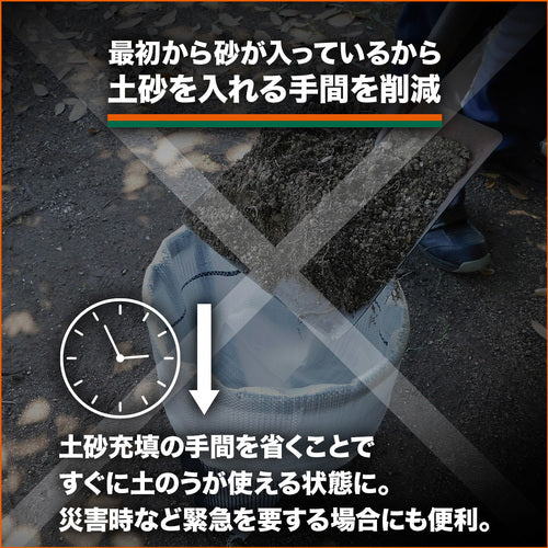 TRUSCO　砂入り小型ＵＶブラック土のう　耐候５年タイプ　１０ｋｇ×１００袋　TSD10-100P