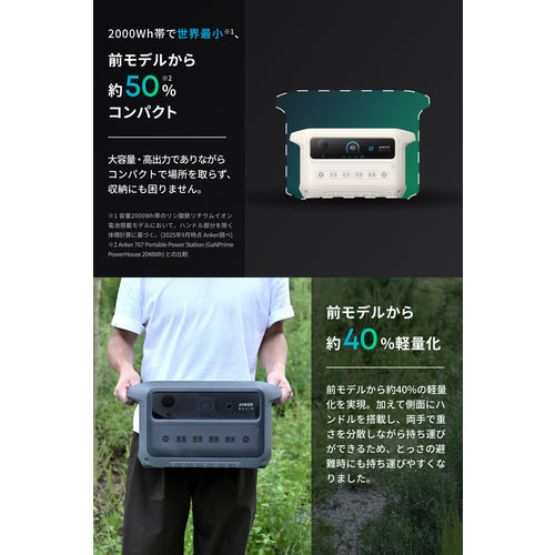 Ａｎｋｅｒ　ポータブル電源　Ｓｏｌｉｘ　Ｃ２０００　Ｇｅｎ　２　Ｐｌｕｓ　Ｐｏｒｔａｂｌｅ　Ｐｏｗｅｒ　Ｓｔａｔｉｏｎ　ホワイト A1785521