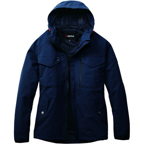 ＢＵＲＴＬＥ　【１２月中旬入荷予定】　フーディジャケット　３２７０−０３−ＸＬ　ネイビー 3270-03-XL