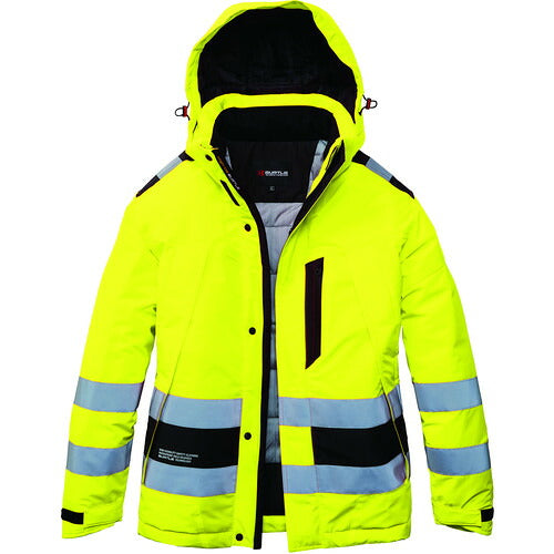 ＢＵＲＴＬＥ　【１１月末入荷予定】　ハイビズ防水防寒ジャケット　７６３０−９４−ＸＬ　ハイビズイエロー 7630-94-XL