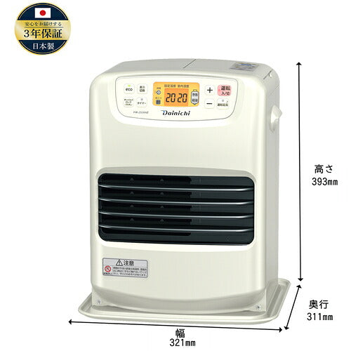 ダイニチ　石油ファンヒーター　ＦＷ−２５２６ＮＥ−アイボリー　００２１１８０ FW-2526NE-C