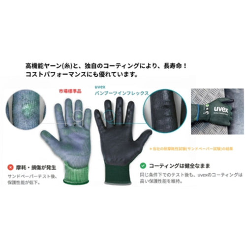 UVEX　【キャンペーン】バンブー　ツインフレックス　カットＦ　ＸＬサイズ＋グローブクリップ　6009570PLUS6047900