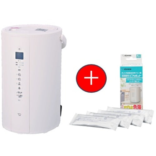 ＺＯＪＩＲＵＳＨＩ　【期間限定キャンペーン】　スチーム加湿器　加湿能力６００ｍＬ／ｈ　ホワイト＋加湿器用ポット内容器洗浄用クエン酸　４包入りセット EE-TC60-WA EETC60WACDKB03KXJSET