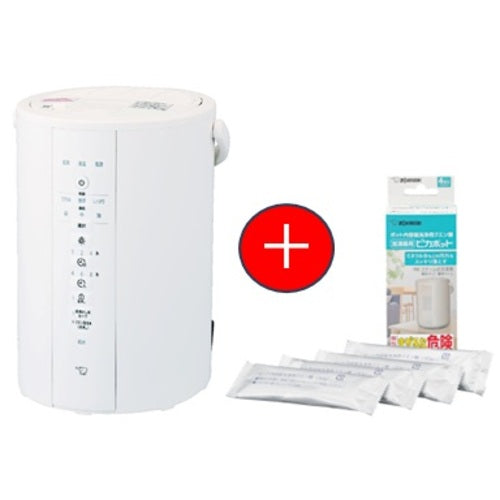 ＺＯＪＩＲＵＳＨＩ　【期間限定キャンペーン】　スチーム加湿器　加湿能力３５０ｍＬ／ｈ　ホワイト＋加湿器用ポット内容器洗浄用クエン酸　４包入りセット EE-DG35-WA EEDG35WACDKB03KXJSET