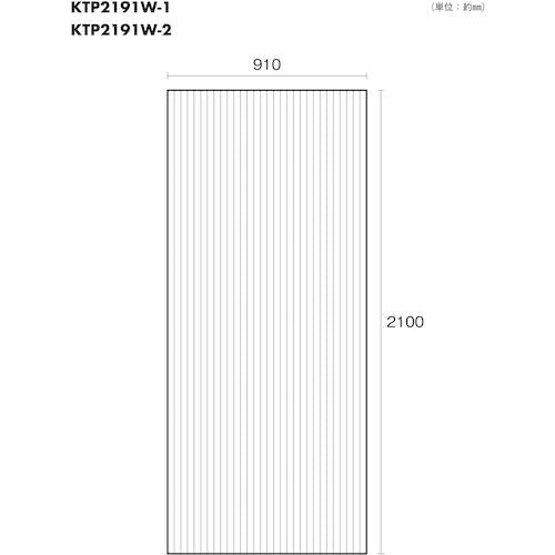 光 ポリカ中空ボード 透明 ９１０×２１００×４ KTP2191W-1