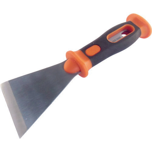 ＴＲＵＳＣＯ ステンレスハンマーへらＴＰＲ樹脂柄 Ｙ型斜め刃６５ｍｍ TDHS-6