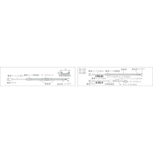 八光　水道凍結防止ヒーター D-4