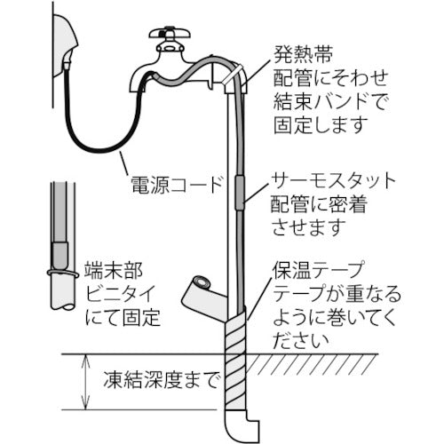 八光　水道凍結防止ヒーター D-4