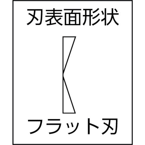 ＫＥＩＢＡ　電工用ハイパワーニッパー（刃部形状フラット）　１７５ NH-227