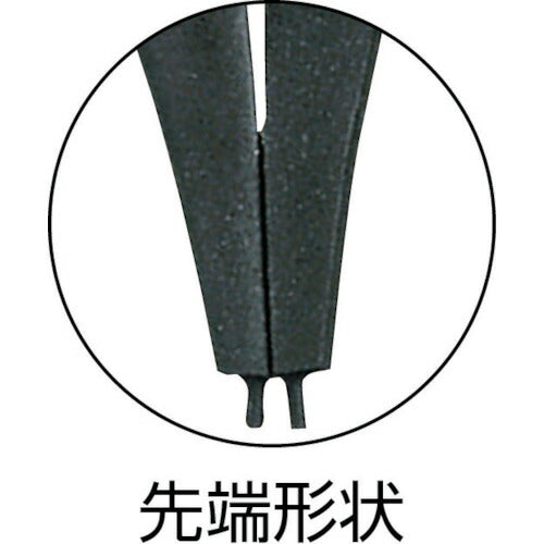 ＫＥＩＢＡ　スナップリングプライヤー（軸穴両用　有効呼径～４０ｍｍ）　１４０ S-026