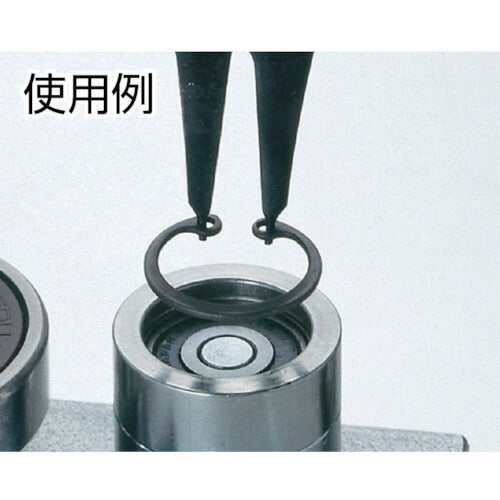 ＫＥＩＢＡ　スナップリングプライヤー（軸穴両用　有効呼径～４０ｍｍ）　１４０ S-026