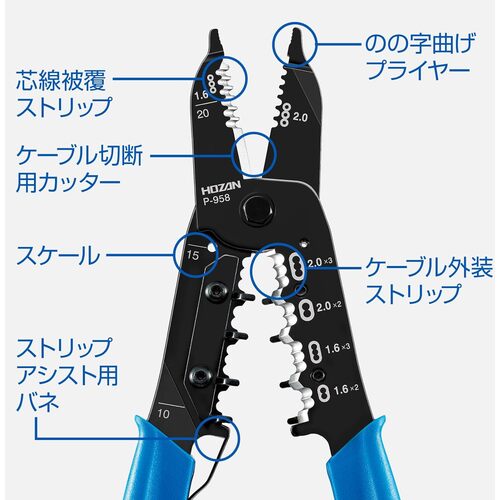 ＨＯＺＡＮ ＶＶＦストリッパー P-958