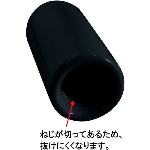 ダイドーハント エンドねじキャップ 全ねじ用 黒Ｍ１２ ４個入 10187052