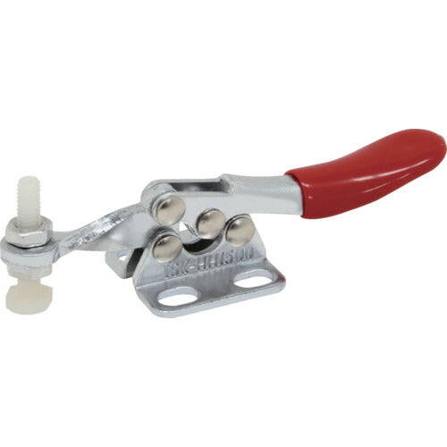 育良 下方押え型トグルクランプ スチール 水平ハンドル（３１１０４） クランプアーム移動角度７５° フランジベース 締付力０．２７ｋＮ ISK-HH1500