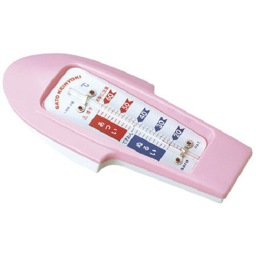 【送料・納期都度見積】 佐藤 ベビーメイト湯温計（ピンク） （１６００－１０） 1600-10
