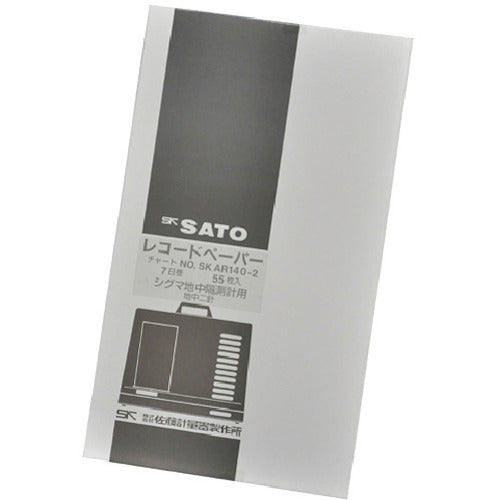 【送料・納期都度見積】 佐藤 記録紙 シグマ２型隔測式温度記録計２針用７日巻 （７２０２－６２） 7202-62