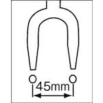 モクバ印 配管用レンチ バルブ開栓器 Ｕ型 １０００ｍｍ G-3-100