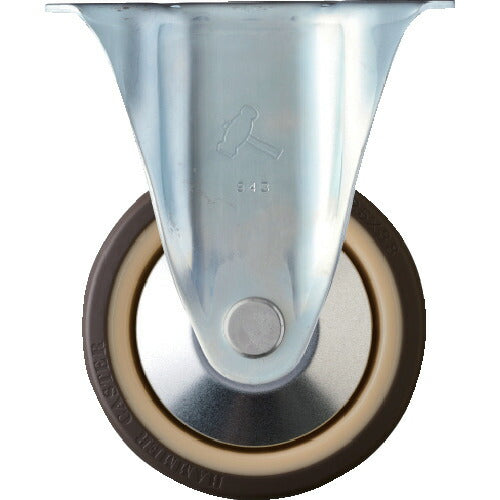 ハンマー　固定式ウレタン車輪（ナイロンホイール・ラジアルボールベアリング）１２５ｍｍ 400SR-UB125