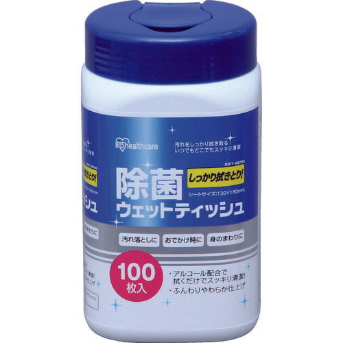 ＩＲＩＳ ５２４０７９ 除菌ウェットティッシュ アルコール １００枚入 RWT-AB100