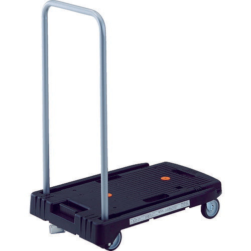 ＴＲＵＳＣＯ 樹脂台車 こまわり君 省音Ｇ車輪 ６００Ｘ３９０ ブラック 樹脂ストッパー付 MP-6039N2-BK-JS