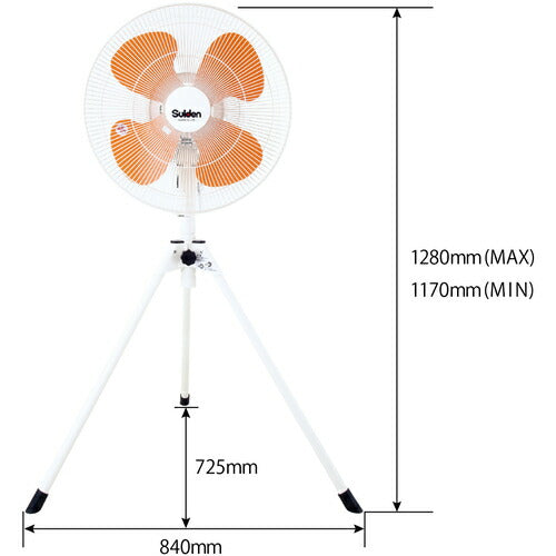 Ｓｕｉｄｅｎ　工場扇（大型扇風機）スタンド型　樹脂ハネ４５ｃｍ　単相１００Ｖ SF-45VS-1VP2
