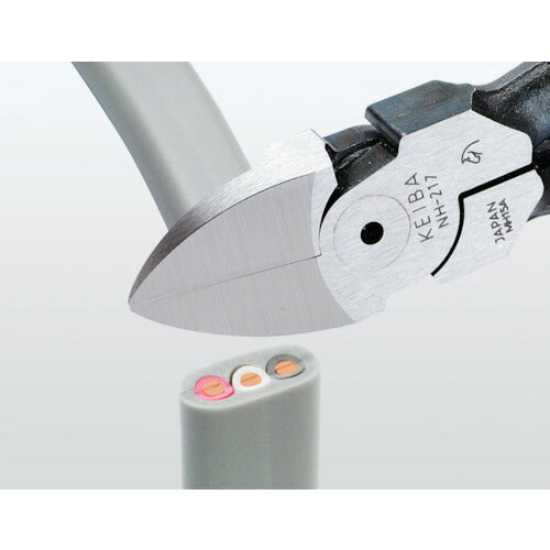ＫＥＩＢＡ　電工用ハイパワーニッパー（刃部形状スタンダード）　１７５ NH-217