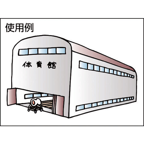 Ｓｕｉｄｅｎ　送風機　どでかファン　ハネ６００ｍｍ　３相２００Ｖ　低騒音・省エネタイプ　角度調節可能　４輪キャスター付 SJF-T604A