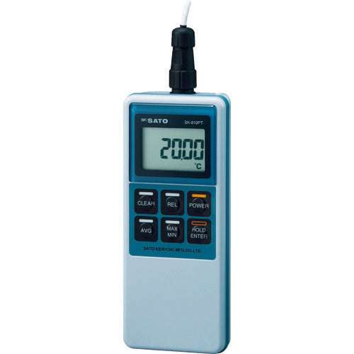 【送料・納期都度見積】 佐藤 精密型デジタル温度計 ＳＫ－８１０ＰＴ （８０１２－００） SK-810PT