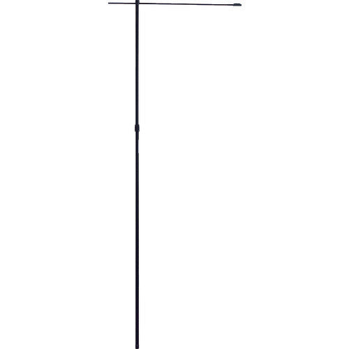 緑十字 のぼり用ポール（のぼり竿） 黒 ノボリ用ポールＡ－ＢＫ 全長１６００～２９００ｍｍ ２段伸縮式 255102