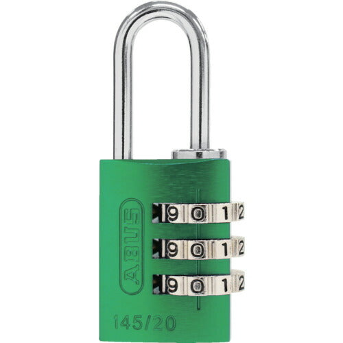 ＡＢＵＳ　ナンバー可変式南京錠　１４５－２０　グリーン 145-20-GR