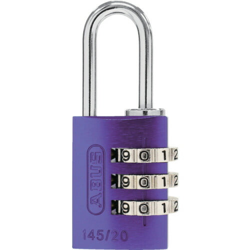 ＡＢＵＳ　ナンバー可変式南京錠　１４５－２０　パープル 145-20-PU
