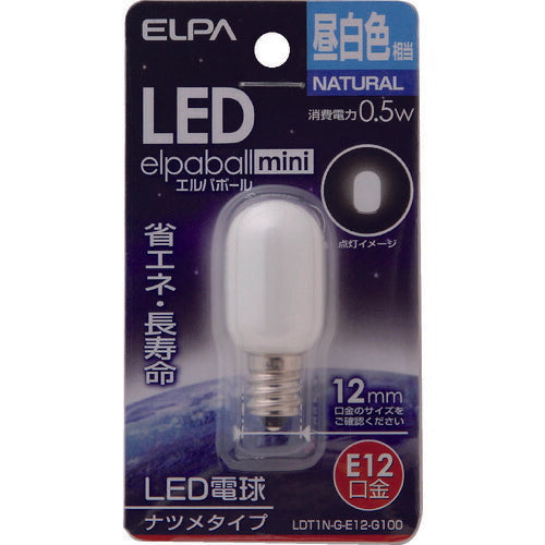 ＥＬＰＡ ＬＥＤナツメ形Ｅ１２ LDT1N-G-E12-G100