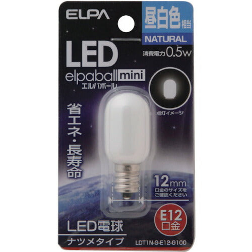 ＥＬＰＡ ＬＥＤナツメ形Ｅ１２ LDT1N-G-E12-G100