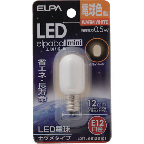 ＥＬＰＡ ＬＥＤナツメ形Ｅ１２ LDT1L-G-E12-G101