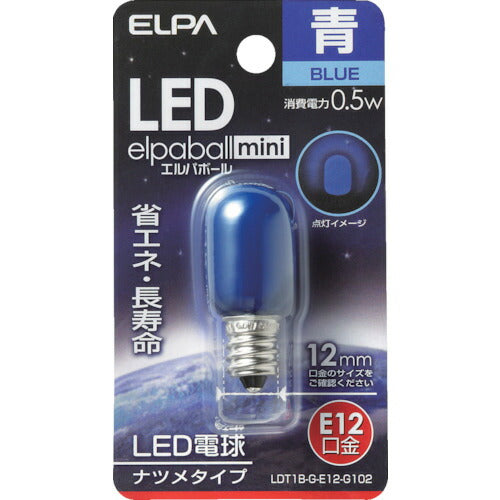 ＥＬＰＡ ＬＥＤナツメ形Ｅ１２ LDT1B-G-E12-G102