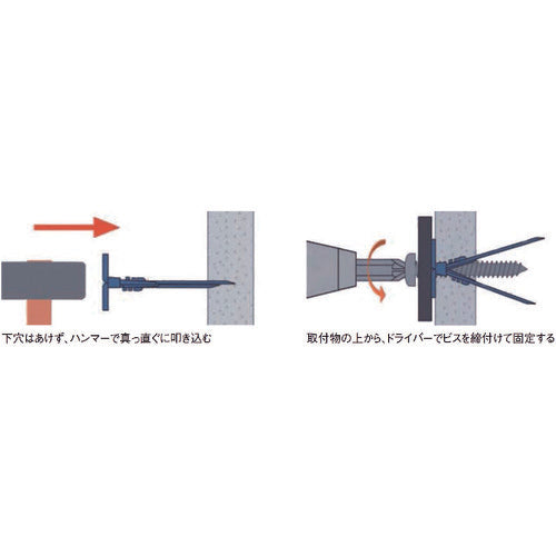 エビ エビモンゴ 打込みボードアンカー（１００組入） MSN