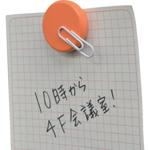 マグエックス　カラーマグネット橙２Ｐ MFCM-30-2P-O