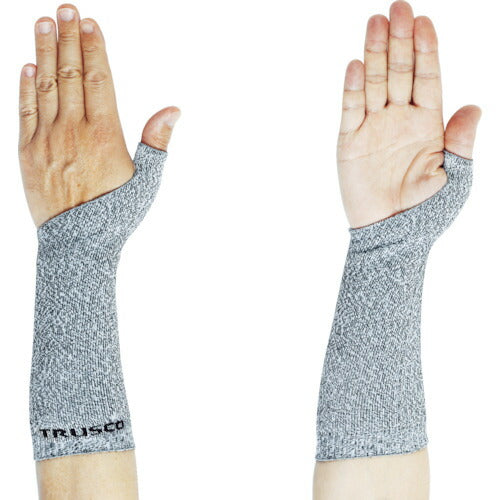 ＴＲＵＳＣＯ 耐切創腕カバー 親指付き ２５０ｍｍ １双入 TGMB-250
