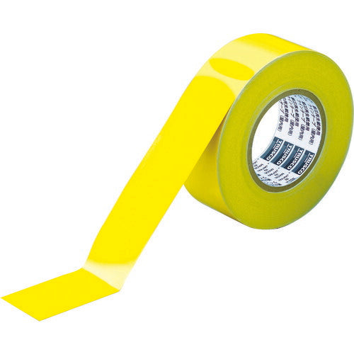 ＴＲＵＳＣＯ ラインテープ ゴミゼロタイプ 幅５０ｍｍ×長さ５０ｍ イエロー TLTS-50EY