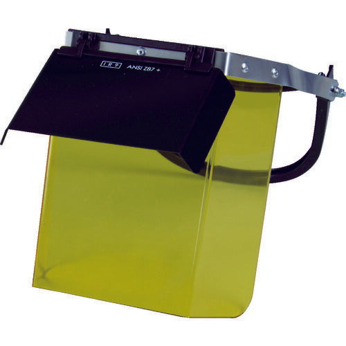 ＴＲＵＳＣＯ 二重防災面 遮光・イエロ ヘルメット取付タイプ 遮光度＃９ TBM-603YW