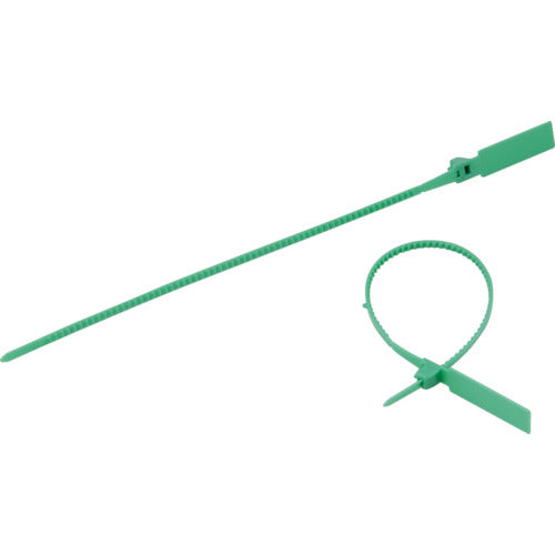 ＴＲＵＳＣＯ セキュリティータイ長さ２３８ｍｍ 表示可能タイプ 緑 １００本入 TSCTH240-GN