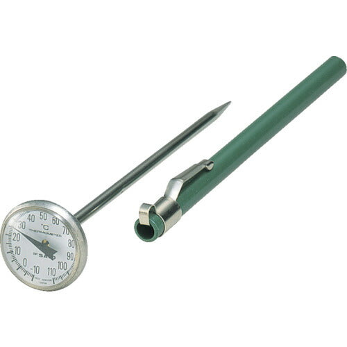 佐藤 ポケットバイメタル温度計 －１０～１１０℃ （２０６０－１１） 2060-11