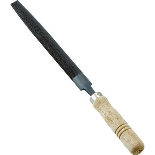 ＴＲＵＳＣＯ　鉄工用ヤスリ　木柄付　半丸　中目　刃長２００ THA200-02-S