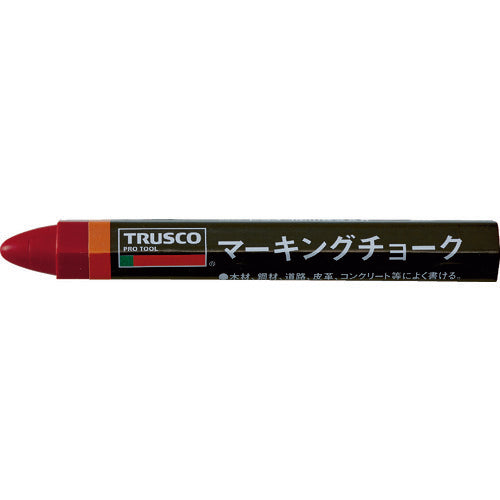 ＴＲＵＳＣＯ　マーキングチョーク　赤　３本入 TMC-19-R