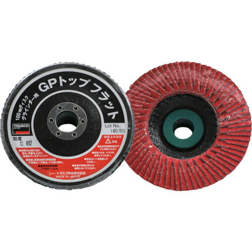 ＴＲＵＳＣＯ　ＧＰトップフラット　セラミック　＃６０　Φ１００　１０枚入 GPF100-C60
