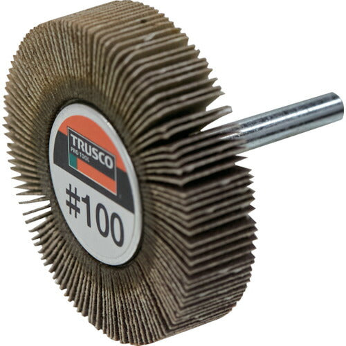 ＴＲＵＳＣＯ フラップホイール 外径６０Ｘ幅１５Ｘ軸径６ （５個入） ＃４０ ４０＃ UF601540