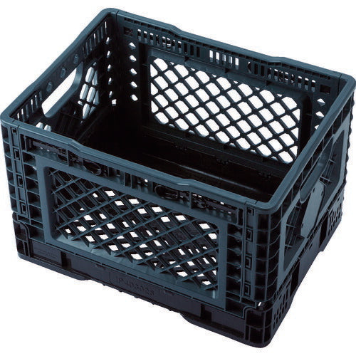 ＴＲＵＳＣＯ　折りたたみメッシュコンテナ２５Ｌ　グレー TR-MPB25-GY