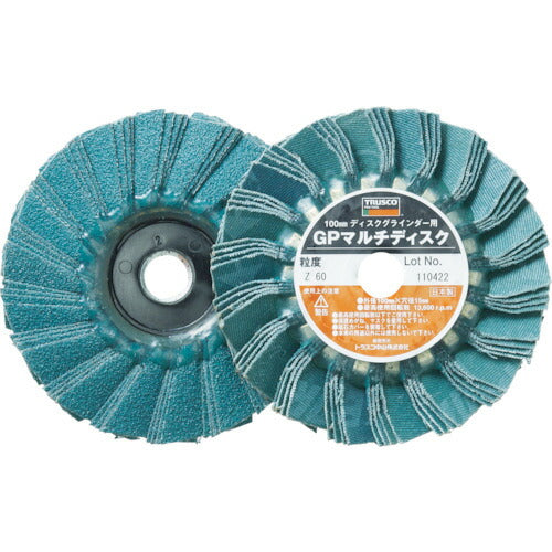 ＴＲＵＳＣＯ　ＧＰマルチディスク　ジルコニア　Φ１００　（５枚入）　６０＃ GP100MZ(60)
